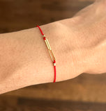 Adjustable  Eternity Interlocked Link Cord Bracelet