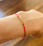 Adjustable  Eternity Interlocked Link Cord Bracelet