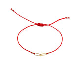 Adjustable  Eternity Interlocked Link Cord Bracelet