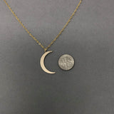 Large Crescent Moon Necklace