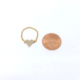 Gold Fill Engraved Heart Ring also in Sterling Silver and Rose Gold Fill