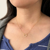 Hexagon Gold Fill Necklace