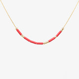 BUGLE BEAD Morse Code Necklace