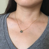 Labradorite TINY Drop Necklace
