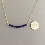 Blue Lapis Beaded Necklace