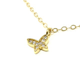 Butterfly with Crystals Necklace