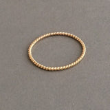 Thin Twisted Stacking Ring
