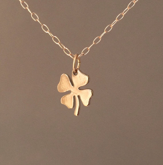 White Four Leaf Clover Necklace – Alicia DiMichele Boutique
