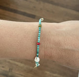 Seashell and Turquoise Bracelet/Anklet
