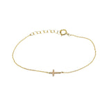 Sideways Cross Bracelet