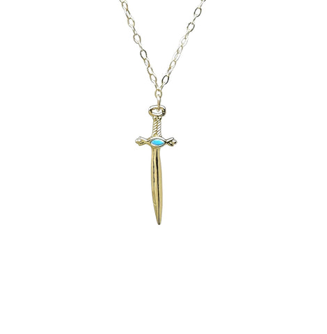 Dagger with Turquoise Necklace