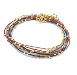Beaded Silk String Bracelet