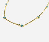 Light Blue Heart Necklace