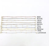 Beaded Silk String Bracelet