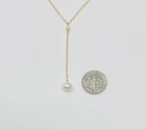 Two Freshwater Pearl Lariat Necklace