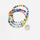RIDE OR DIE Colorful Beaded Bracelets