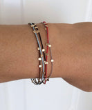 Beaded Silk String Bracelet