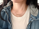 Small Horizontal Bar Necklace