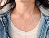 Sparkly Chain Lariat Necklace