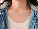 Sparkly Chain Lariat Necklace