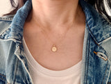 Lotus Stamp Necklace