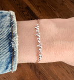 Cluster Beaded Silk String Bracelet