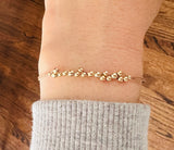 Cluster Beaded Silk String Bracelet
