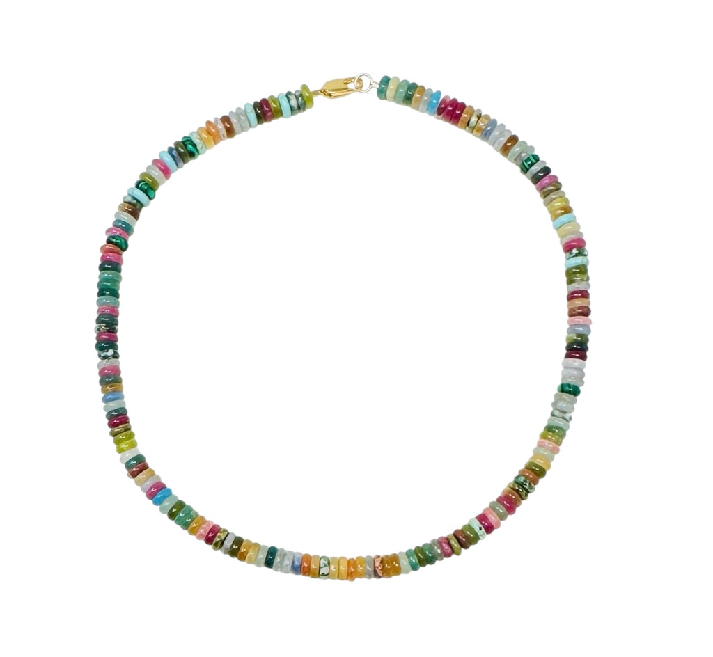 Colorful Heishi Beaded Necklace