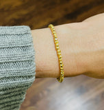 Gold Beaded Nugget Bracelet