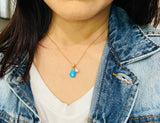Turquoise and Pearl Necklace