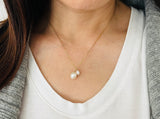 Double Pearl Necklace
