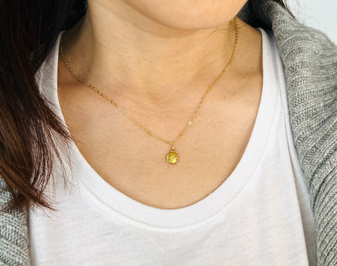 Tiny Sand Dollar Necklace