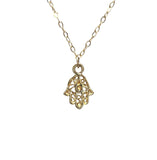 Hamsa w/Evil Eye Necklace