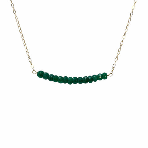 Emerald Beaded Necklace