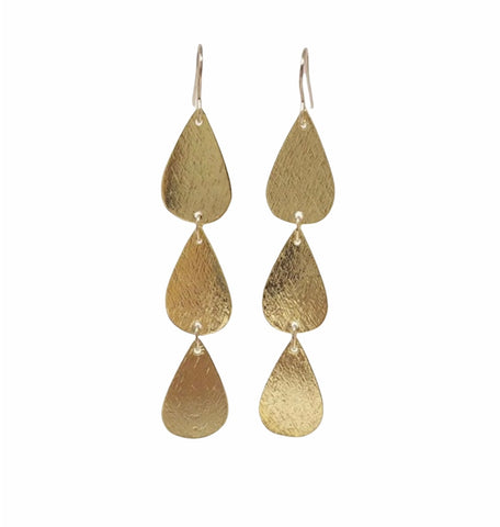 Three Teardrop Earrings