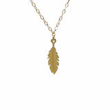 Tiny Feather Necklace