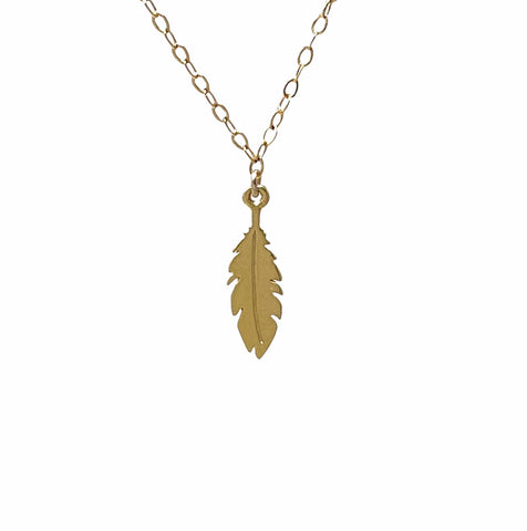 Tiny Feather Necklace