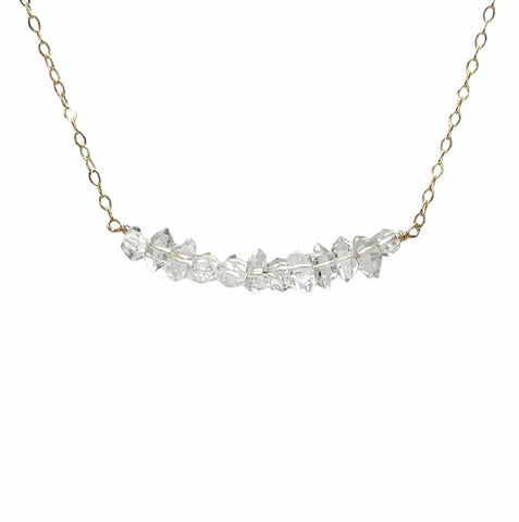 Herkimer Diamond Beaded Necklace