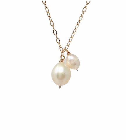 Double Pearl Necklace