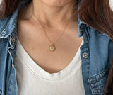 Crystal Sunburst Evil Eye Necklace