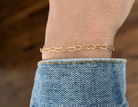 Heart Link Chain Bracelet