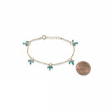 Turquoise Fringe Bracelet
