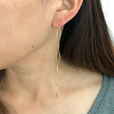 Six Link Dangle Earrings