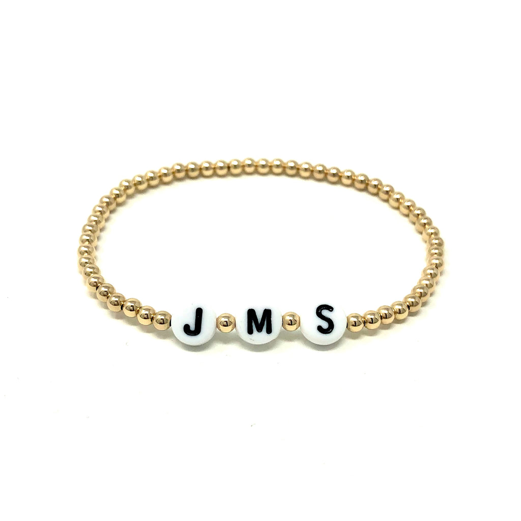 CUSTOM Personalized Bead Bracelet