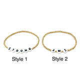 CUSTOM Personalized Bead Bracelet