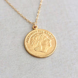 Two-Sided Ancient Coin ALEXANDER THE GREAT Pendant Necklace