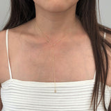 Ball Y Lariat Drop Necklace