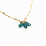 Apatite Petal Stone Necklace