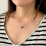Apatite Petal Stone Necklace
