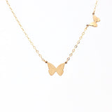 Side By Side BUTTERFLIES Necklace